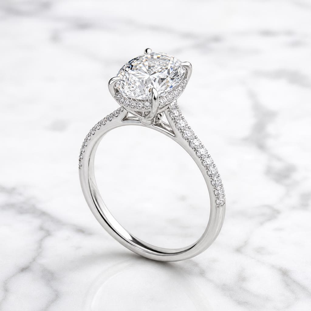 Diamond solitaire ring