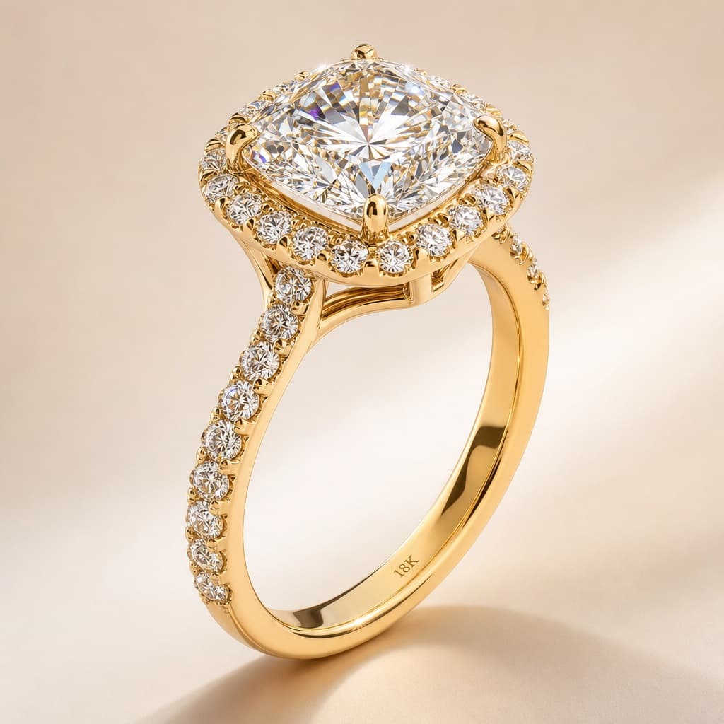 Close-up of gold jewelry details