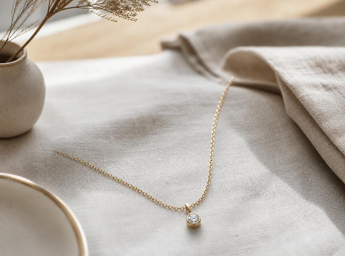 Lifestyle scene with necklaces